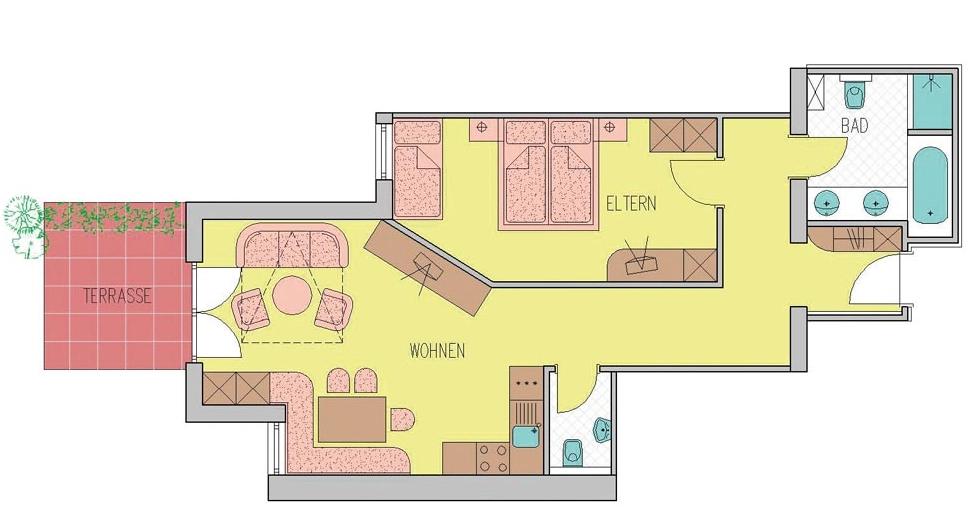 hagerhof chiemsee apartment lavendel grundriss