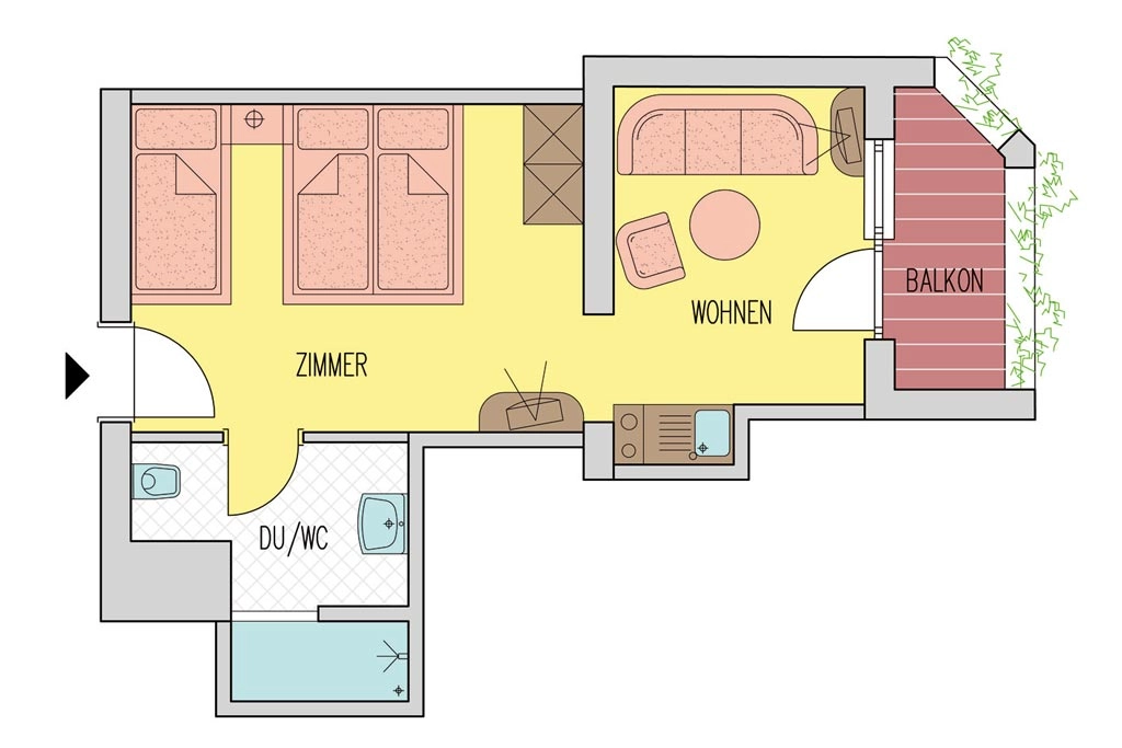 hagerhof chiemsee apartment loewenzahn grundriss